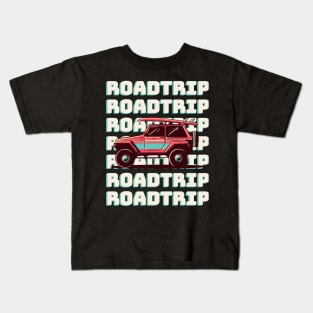 Roadtripping - Summer Beach Vacation Roadtrip Kids T-Shirt